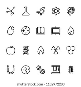 Science icons in for any purposes. Perfect for website mobile app presentation and any other projects.