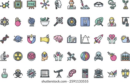 Science icons High-Quality Vector Icons Collection with Editable Stroke. Ideal for Professional and Creative Projects.