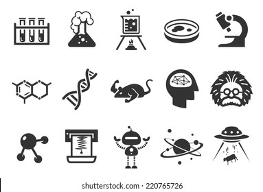 Science icons - Illustration