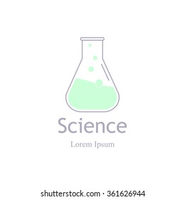 Science icons. Laboratory ecology vector logo. Chemical test tubes icons. Research and science. Lab glassware. Chemicals, nature logo, natural logo, science logo icon,technology logo.