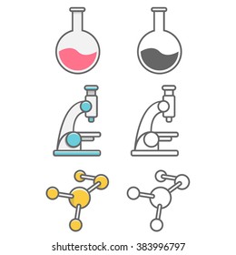 Science icons pack