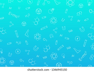 Science icons pattern