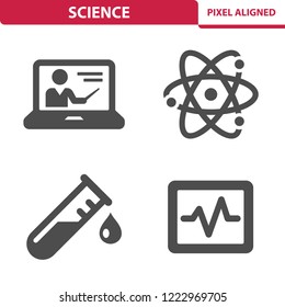 Science Icons. Professional, pixel perfect icons, EPS 10 format.