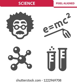 Science Icons. Professional, pixel perfect icons, EPS 10 format.