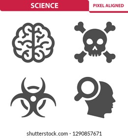 Science Icons. Professional, pixel perfect icons, EPS 10 format.