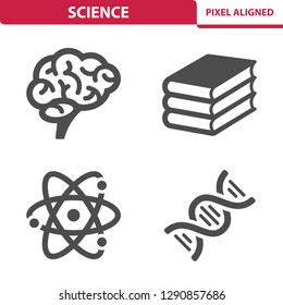 Science Icons. Professional, pixel perfect icons, EPS 10 format.