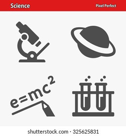 Science Icons. Professional, pixel perfect icons optimized for both large and small resolutions. EPS 8 format.