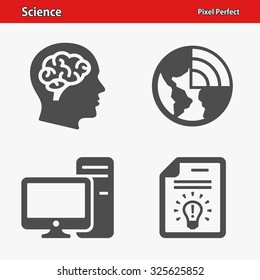 Science Icons. Professional, pixel perfect icons optimized for both large and small resolutions. EPS 8 format.