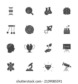 Science icons  symbol vector elements for infographic web