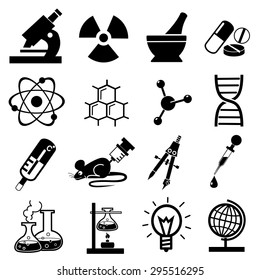 Science Icons Vector