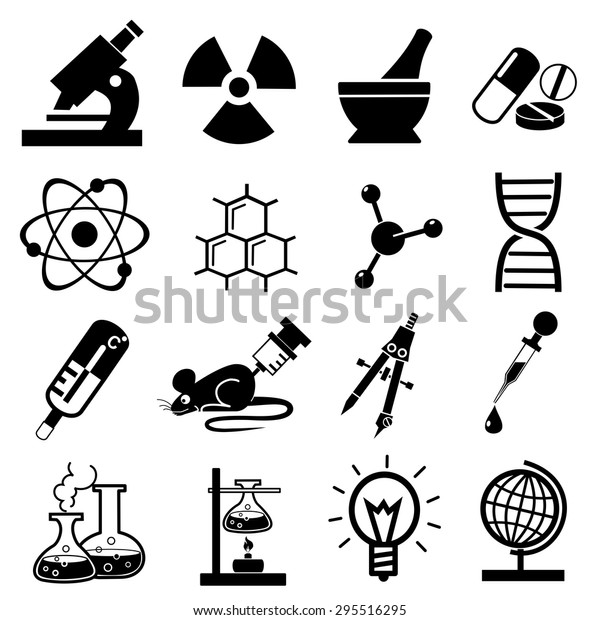 Science Icons Vector Stock Vector (Royalty Free) 295516295