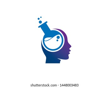 Science Idea Logo Template Design Vector, Emblem, Design Concept, Creative Symbol, Icon