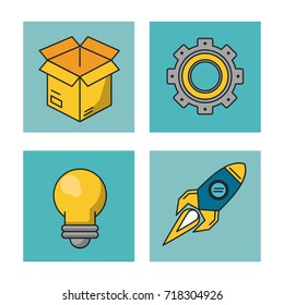 Science and ideas icons