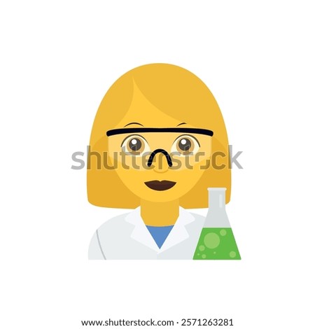 Science illustration vector symbol sign icon woman person