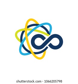 Science Infinity Logo Icon Design