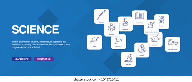 Science Infographic Icon Set