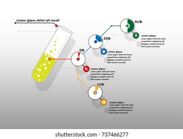 Science Infographic Presentation Template Background Stock Vector ...