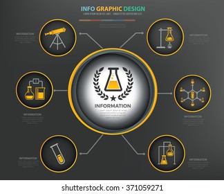 Science Infographics Design,clean vector