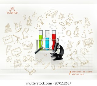 Science, infographics vector