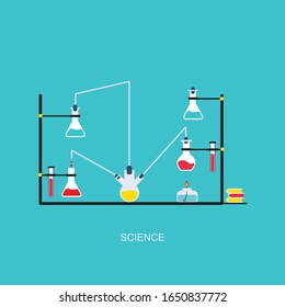 Science information cards set. laboratory template of flyear, magazines, posters, book cover, banners. Chemistry infographic concept background. Layout illustrations template pages with typography