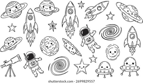 Ciencia e innovación Vector Doodle para Educación e investigación