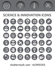 Science and innovation icons,vector