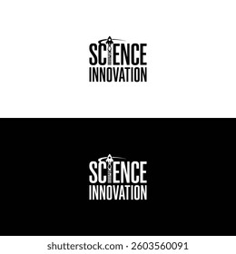 Science Innovation Rocket Ship Logo Abstract Icon Design Vector Template