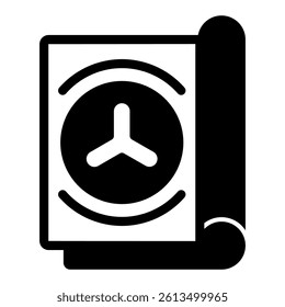Science journal notes solid icon, clinical research concept. Vector graphics. Scientist person notepad sign on white background, glyph style mobile or design