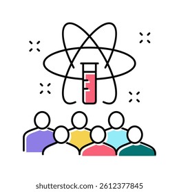 science kids party color icon vector. science kids party sign. isolated symbol illustration