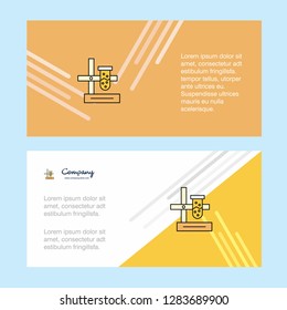 Science lab  abstract corporate business banner template, horizontal advertising business banner.
