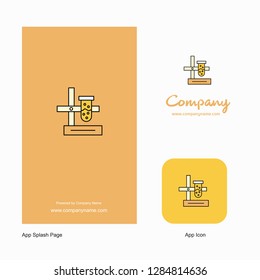Science lab  Company Logo App Icon and Splash Page Design. Creative Business App Design Elements