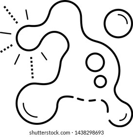 Science lab concept icon in outline style
