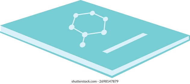 Science Lab Equipment Isolated on White Background. Vector Cartoon Illustration	