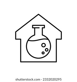 Estilo de esquema de diseño de iconos de laboratorio