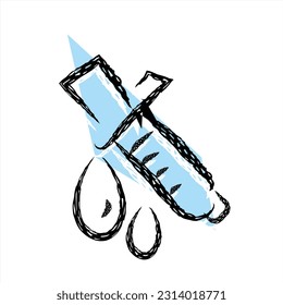 science lab icons. Grunge style icons for bioscience and chemistry labs.