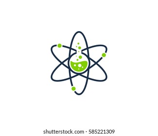 Science Lab Logo Design Element