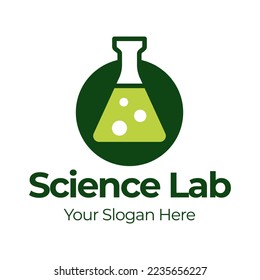 Science Lab Logo Design, Green Lab Logo Design, Herbal Lab Logo.
