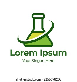 Science Lab Logo Design, Green Lab Logo Design, Herbal Lab Logo.