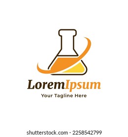 Diseño de Logotipos del Laboratorio de Ciencia, Laboratorio de Naturaleza, Diseño de Logotipos del Laboratorio Verde, Logo del Laboratorio Herbal.