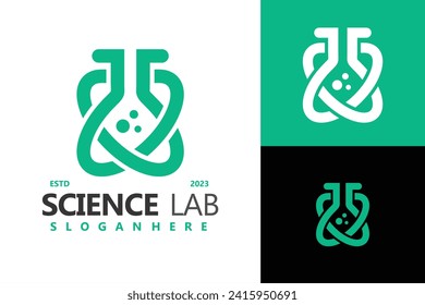 Science Lab Logo Design Vector Template