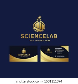 Science lab logo template for business