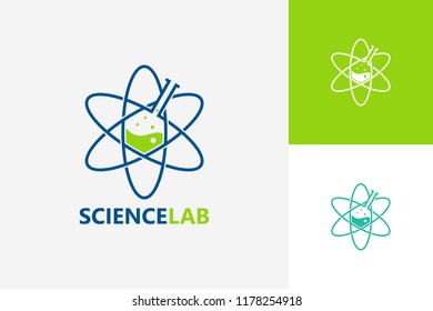 Science Lab Logo Template Design Vector, Emblem, Design Concept, Creative Symbol, Icon