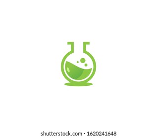 Science lab logo vector tube