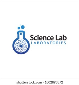 Science Lab logo.Laboratory Tube Logo Template Design Vector, Emblem, Design Concept, Creative Symbol, Icon