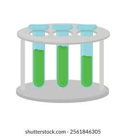 Science Lab Object Vector Illustration - Tube Rack