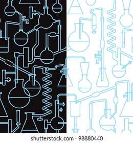 Science Lab Seamless Pattern