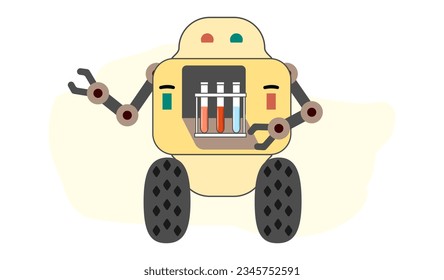 Prueba de laboratorio de ciencia Robot Medicina Robótica Automatizada