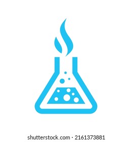 Science Lab Vector Logo Design Template