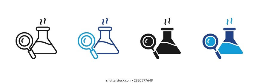 Science Lab Web icon with multiple style collection