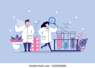 Science - Laboratory design illustration